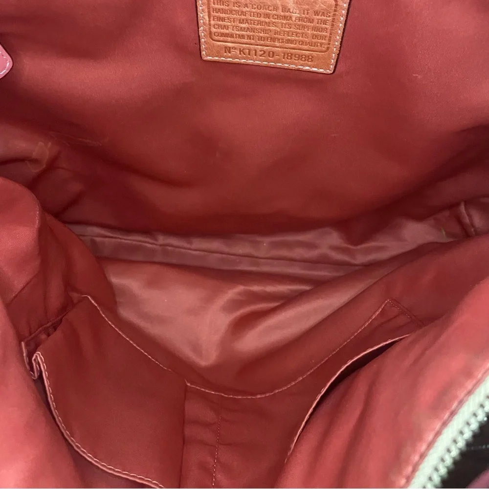 COACH POPPY SIGNATURE SATEEN GLAM TOTE